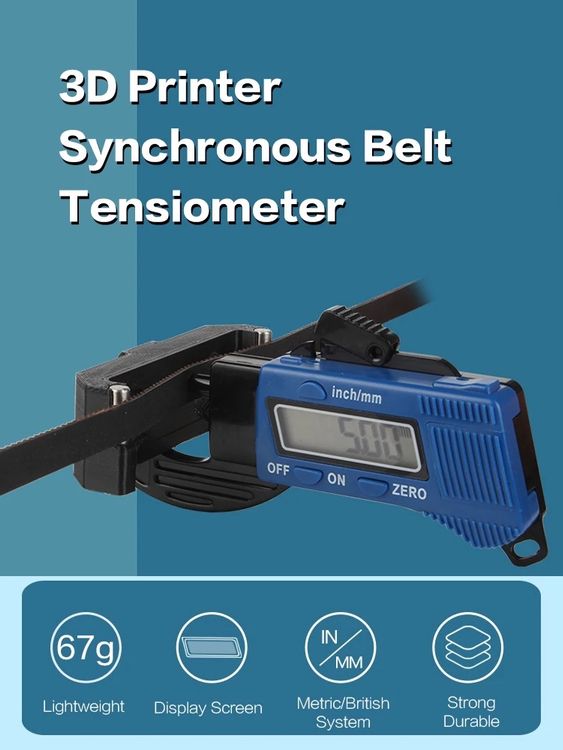 Boddceto 2GT Zahnriemen-Spannungstester - Für 3D-Drucker Trident K1 K1 MAX