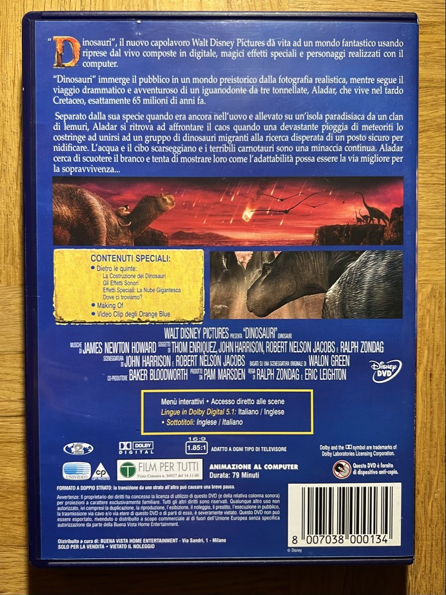 Tutti i DVDs: Walt Disney Dinosauri DVD – Usato da Rafz venduto da SaintCruz 1