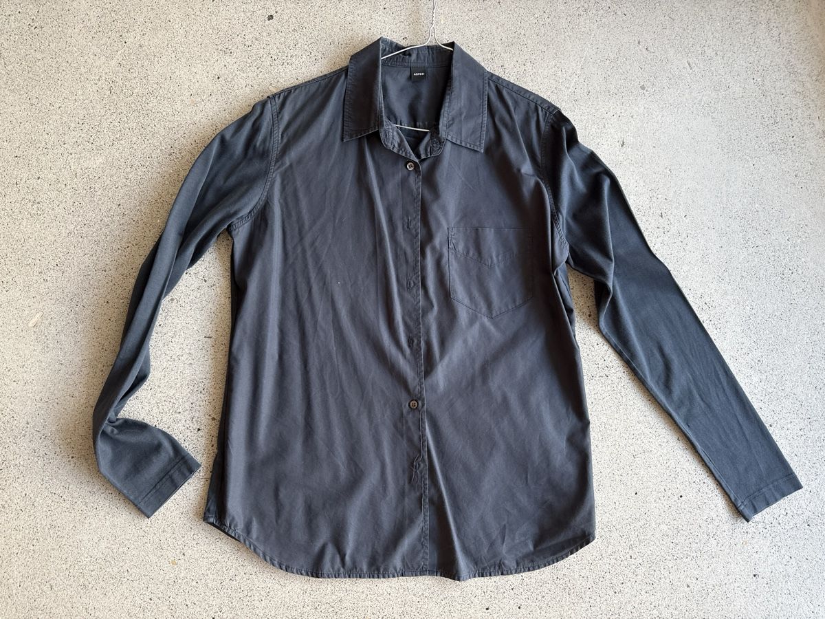 Camicette: Asepsi, Bluse blau, XL, Gr 40 – Usato da Richterswil venduto da Solemare47Nicole 1