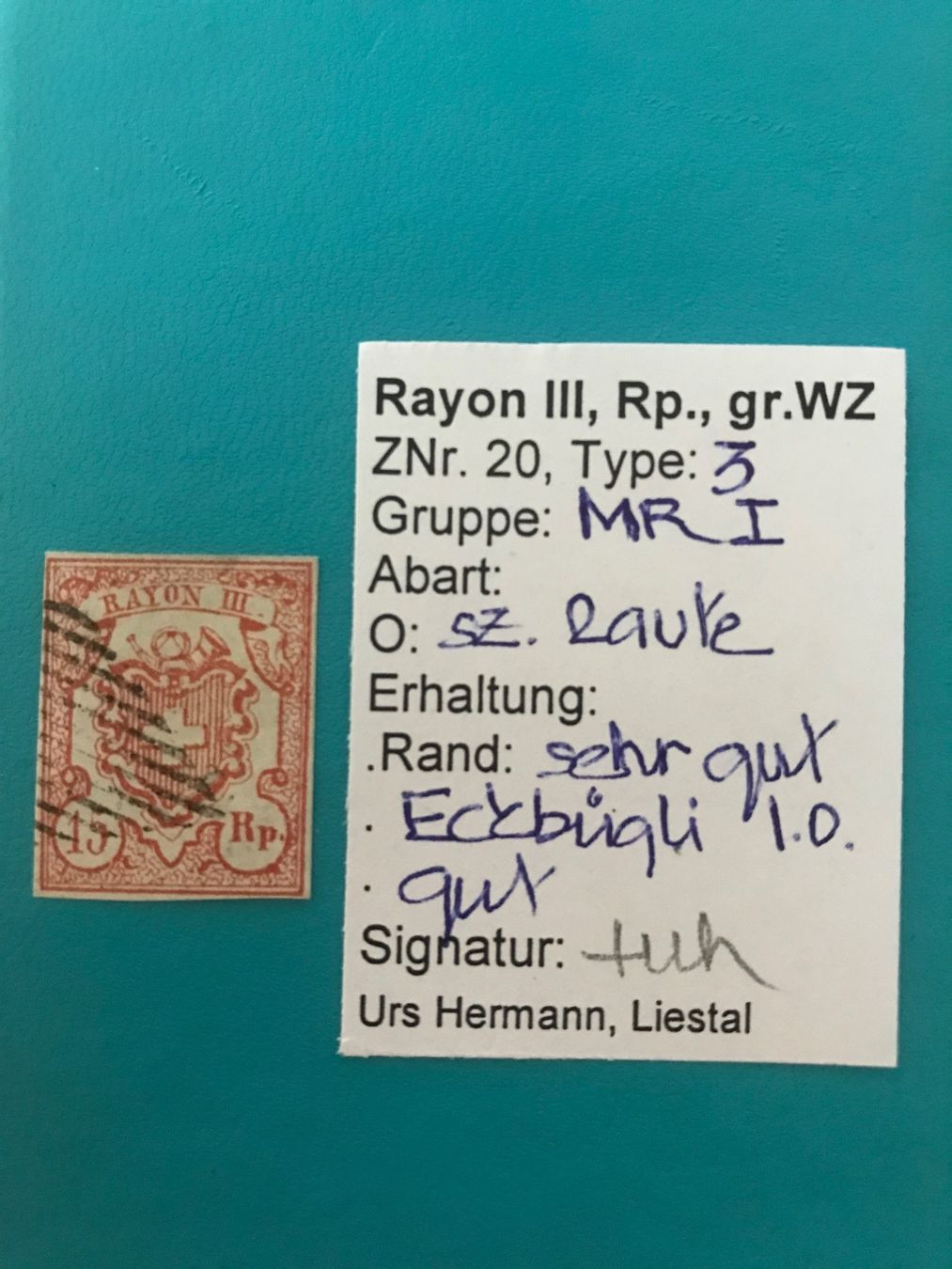 Tous les timbres: Rayon III, grosse Wertziffer mit Kleinattest – D'occasion à stäfa par brandy66
