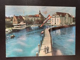 AK SG Rorschach, Hafen mit Kornhaus, Bodensee