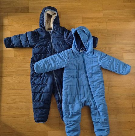 2x Winteroverall gefüttert Gr. 86-92