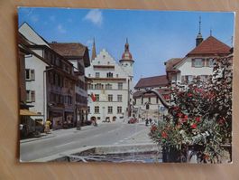 Sursee - LU - Oberstadt mit Rathaus - année 80