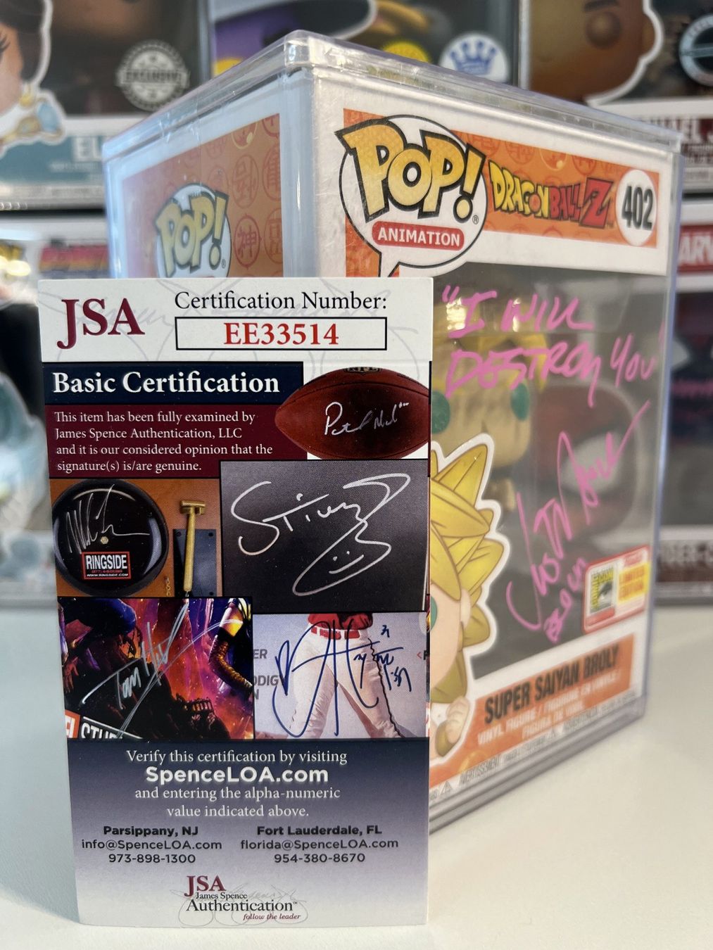 Funko Statuette: Funko POP Dragon Ball Z Broly Comic Con Signed w/ Certificat – Nuovo e nell'imballaggio originale da Le Mouret venduto da perfectbijou 6