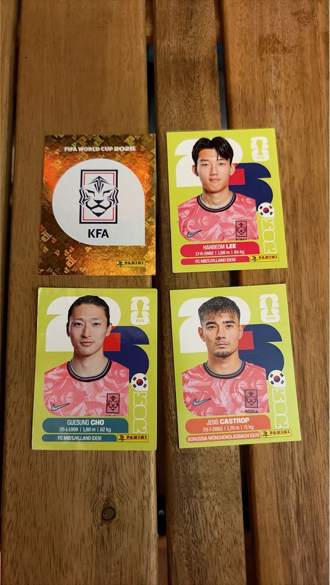 Panini Carte collezionabili: FIFA WM 2026 Sticker Set KFA Korea 4 Sticker – Usato da Luzern venduto da Meteli
