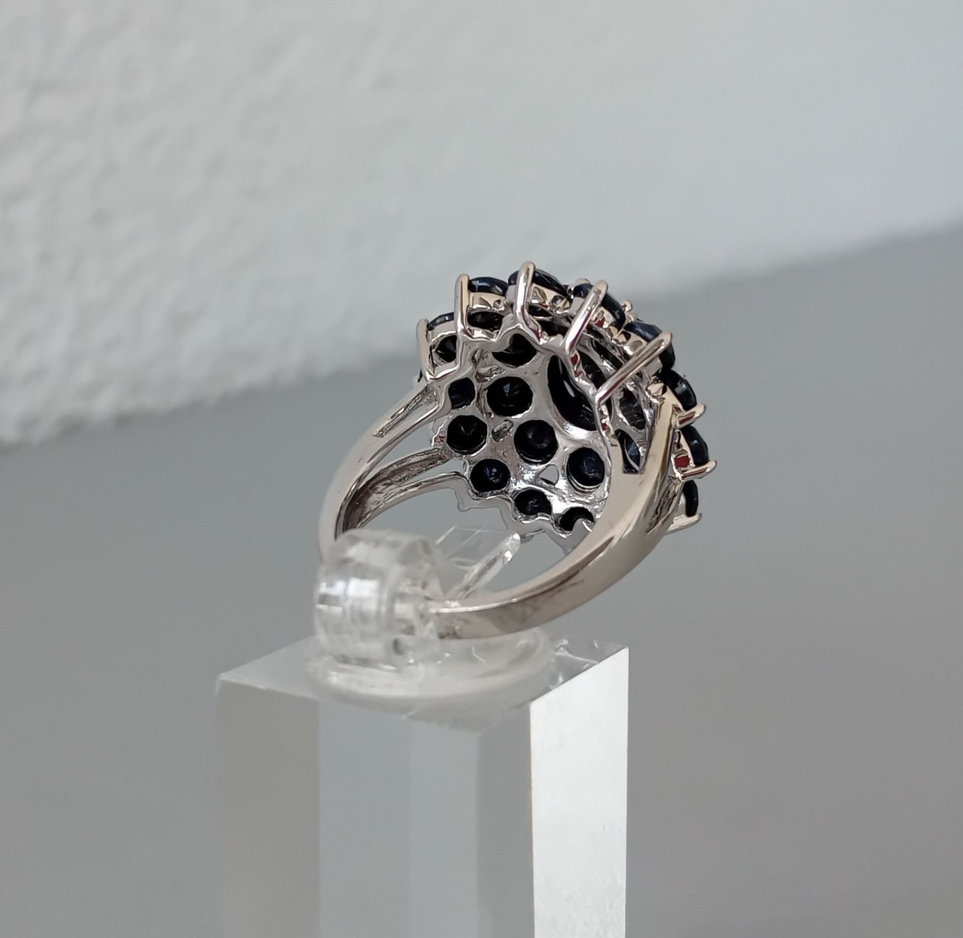 Anelli: Silber Cocktailring mit Saphiren – Usato da Stans venduto da wer_fd5f 3