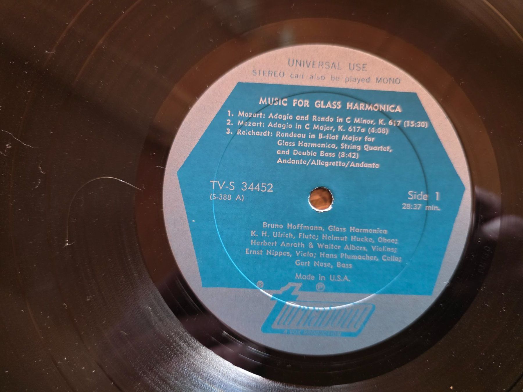 Dischi in vinile: Klassik LP Bruno Hoffmann Glass Harmonica -Tornabout Vox – Usato da Walterswil BE venduto da Lonitti 2