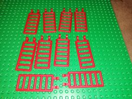 Lot de 10 échelles rouge Lego