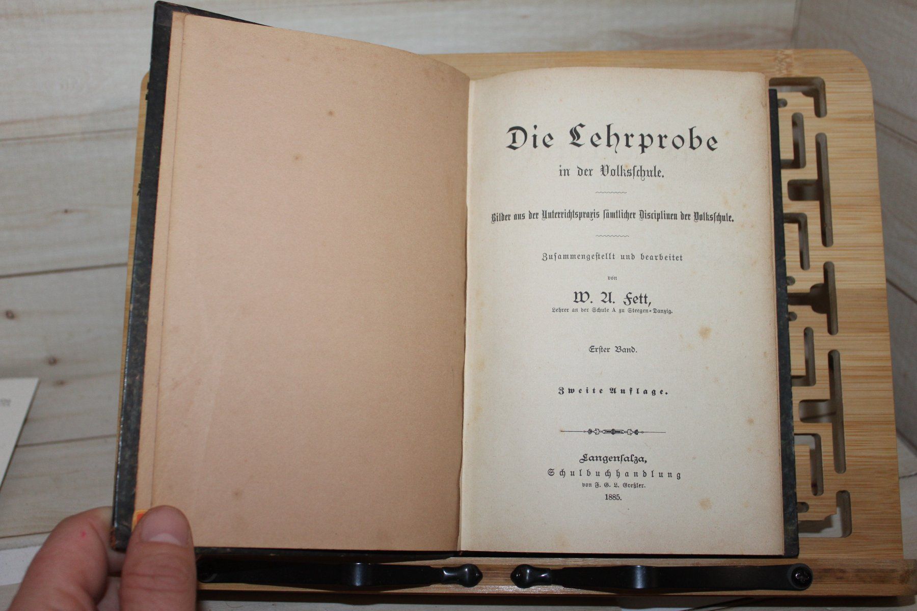 Livres: Die Lehrprobe in der Volksschule - W.Fett 1885 – D'occasion à Urdorf par Buchprofi