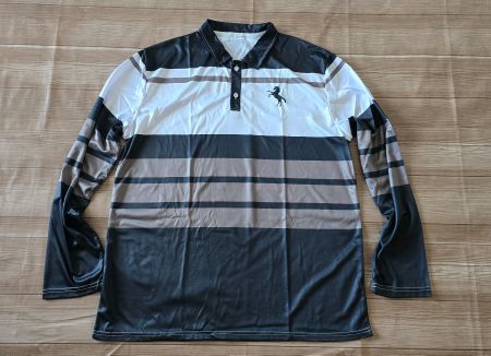 Sportliches Herren Langarmshirt - XXL - Streifen-Design