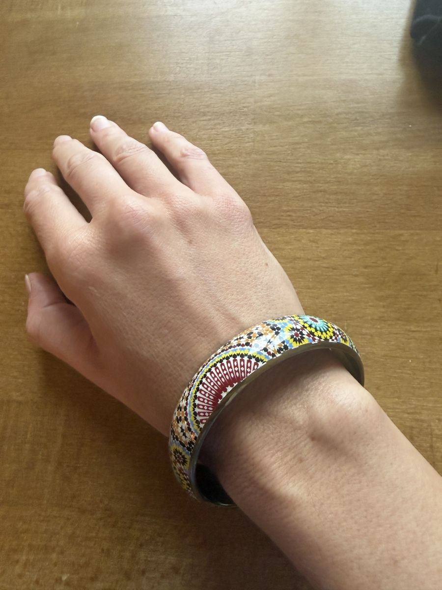 Armbänder & -reifen: Bracelet jonc rigide bangle mosaïque multicolore motifs – Neu (gemäss Beschreibung) aus Lausanne von Stephaniesdressing 6