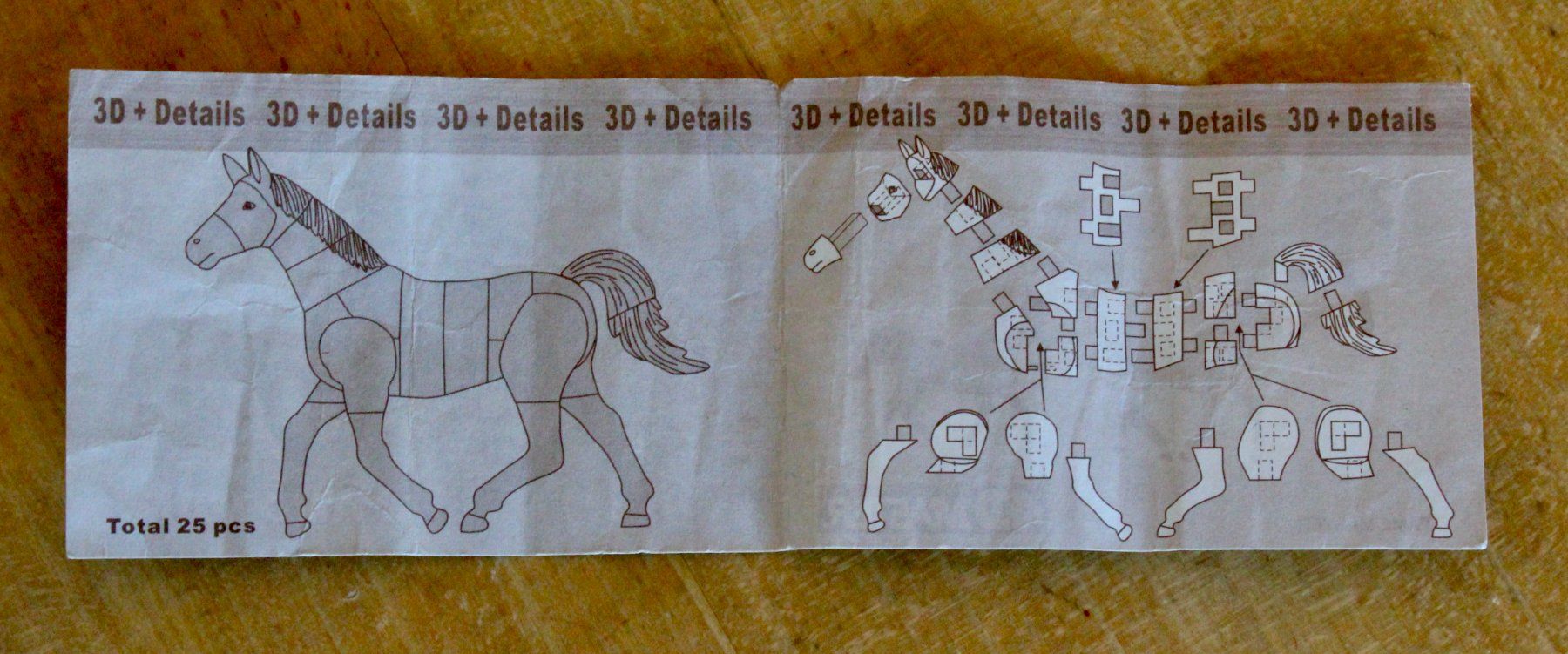 Puzzle: 3D Puzzle Pferd – Usato da Münchenstein venduto da brigser 5