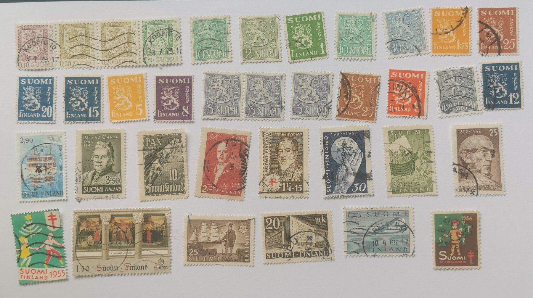 Alle Briefmarken: Finnland – Gebraucht aus Aadorf von Chnorli-Furz