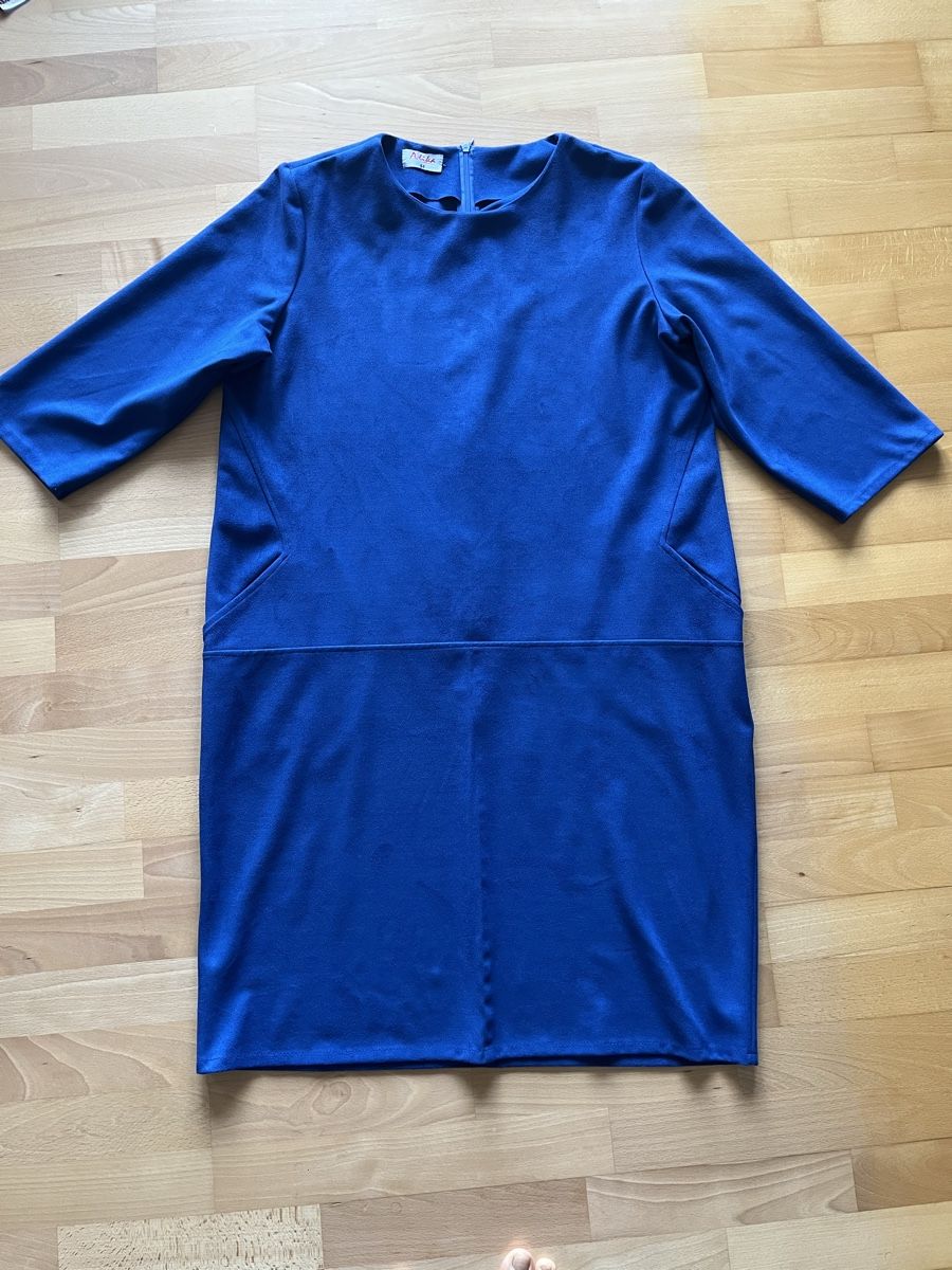 Vestiti: Adika Kleid, Gr 44, blau, Wildledereffekt – Usato da Uetikon am See venduto da erz13 5