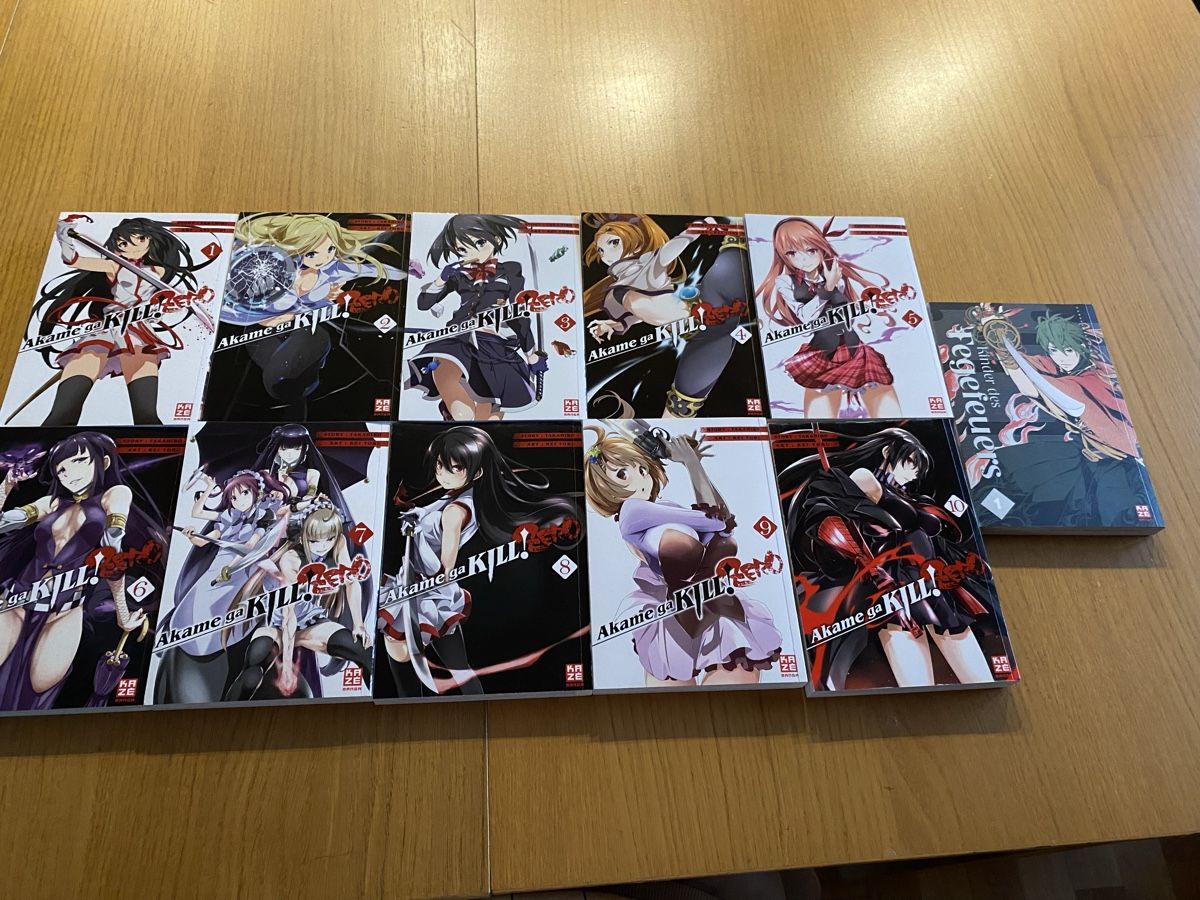 Comics: Manga Akame ga Kill Zero 1-10 komplett  – Gebraucht aus Kleindietwil von  2