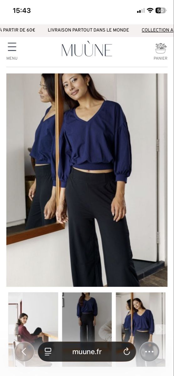 Pantaloni: Pantalon fluide Muune  – Nuovo e nell'imballaggio originale da La Chaux-de-Fonds venduto da Sarah2215 4