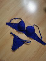 Spitze BH Set, Grösse 75C  Royalblau!