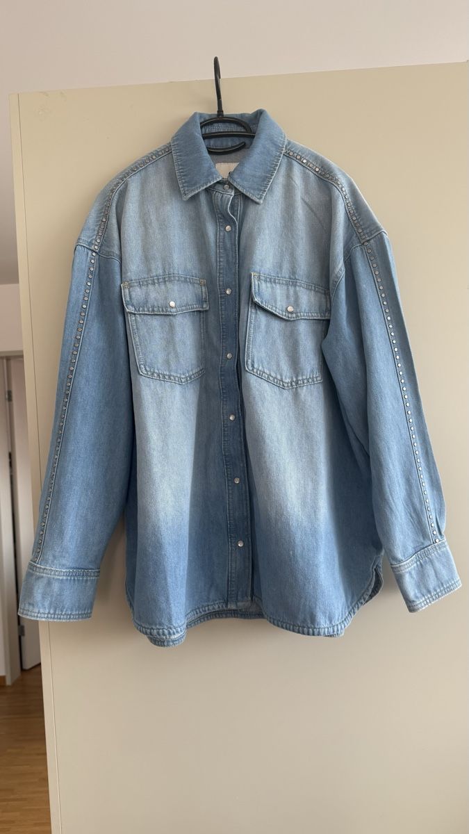 Camicette: Neue Denim Hemd Stylisch gr.M (oversize) – Nuovo (secondo la descrizione) da Winterthur venduto da -BeHappy24- 6