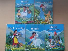 5 livres illustrés Heidi (1958) - Collector - Flammarion