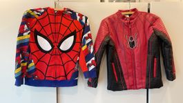 Spiderman Leder Jacke und Sweatjacke 140