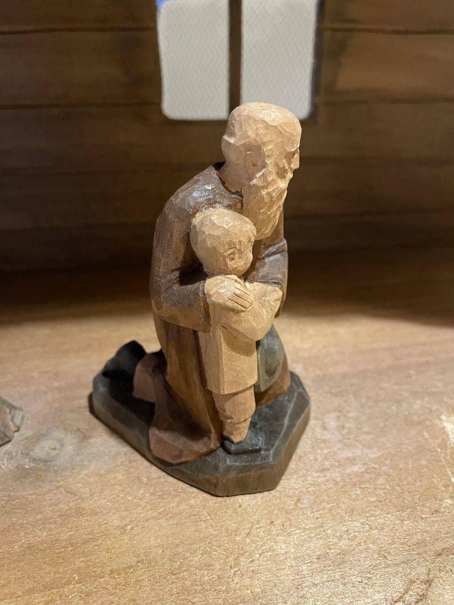Statuette: Hirte mit Knabe E. Thomann Brienz – Usato da Flawil venduto da Naphtali