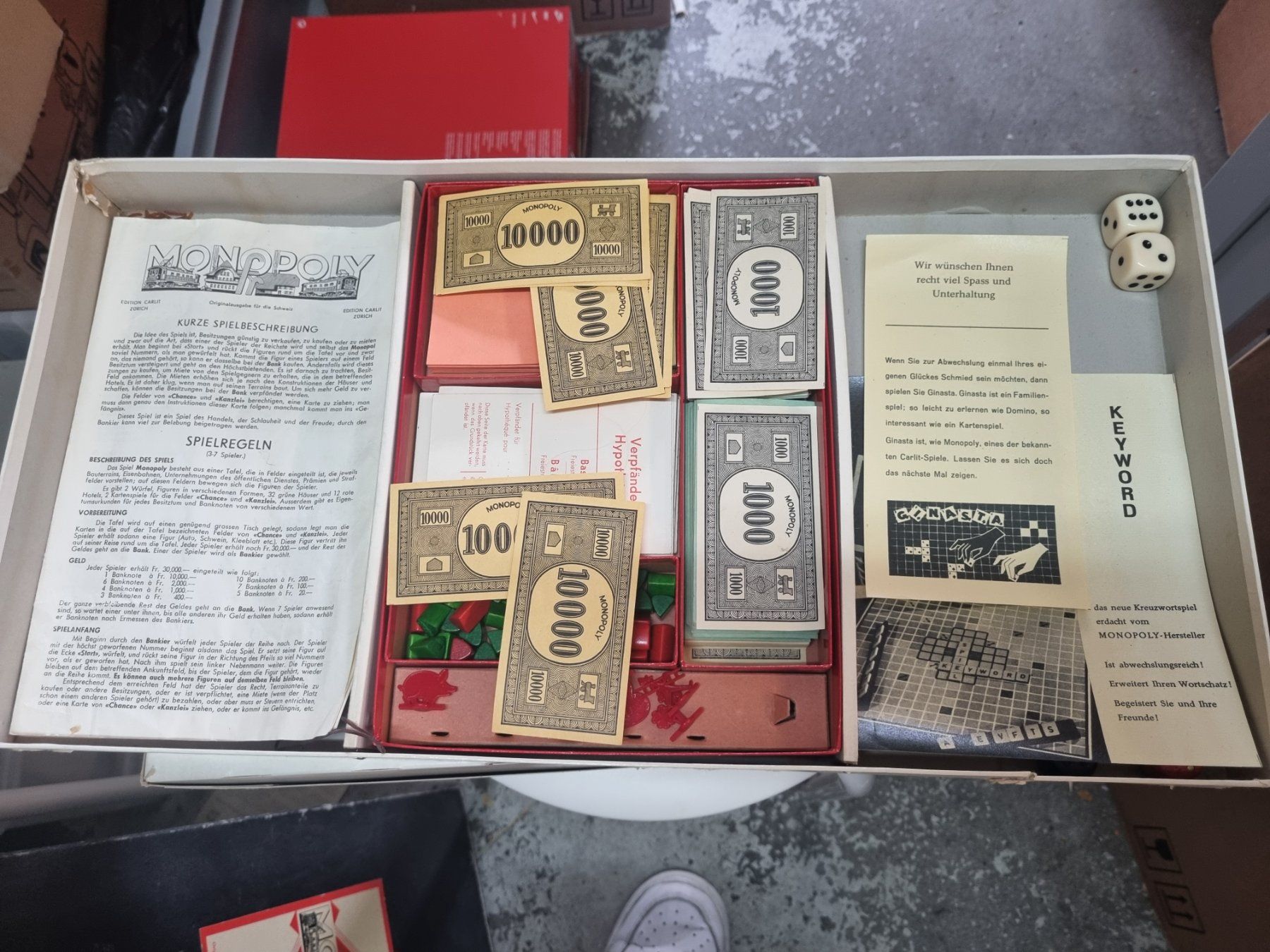 Franz Carl Weber Giochi: **Monopoly Edition Carlit Zürich, Vintage** – Usato da Männedorf venduto da Spezial-Modelle 3