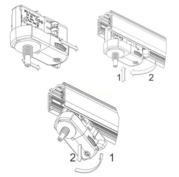 Laufwerke & Adapter: 20 x GLOBAL Multiadapter für 3-Ph. Stromschiene grau – Neu und originalverpackt aus Neunkirch von liquidationen_8152 2