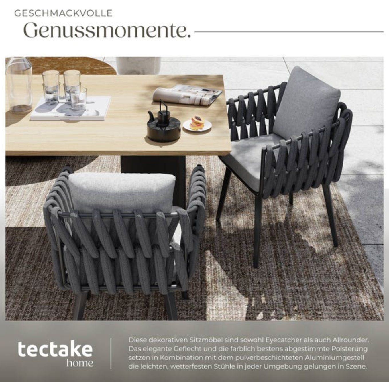 Sedie: 2er Set Stuhl Lugano - Gratis Versand – Nuovo e nell'imballaggio originale da Kleinwangen venduto da meinwarenkorb.ch 3