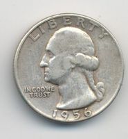USA Quarter 1/4 Dollar 25 Cents 1956