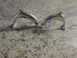 Delfin Ohrstecker / 925 Silber