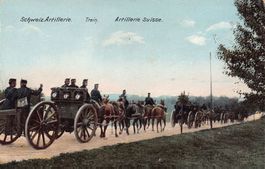 Schweiz. Artillerie Train Stempel BARBARAFEIER 1907 ZOFINGEN