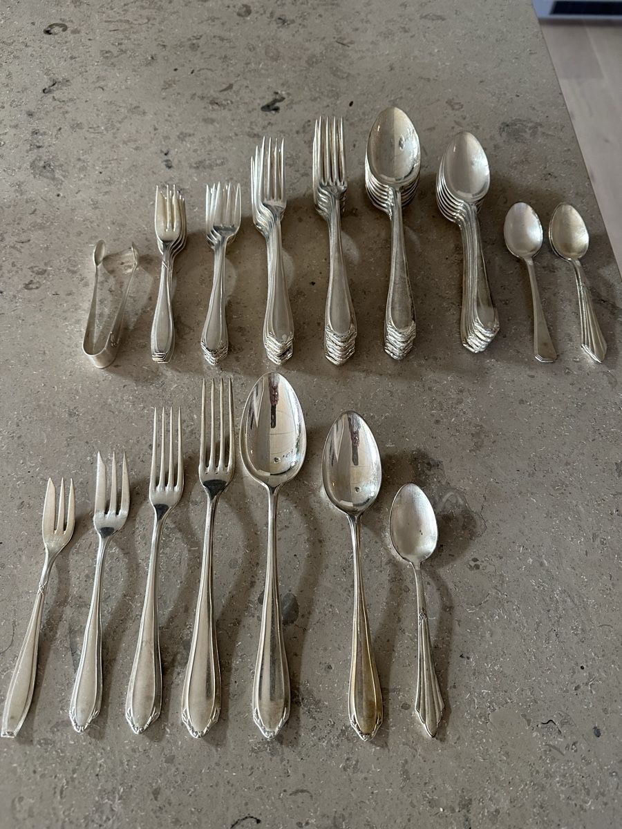 Set di posate: Silber Besteck-Set 49 teilig – Usato da Hägendorf venduto da neon09