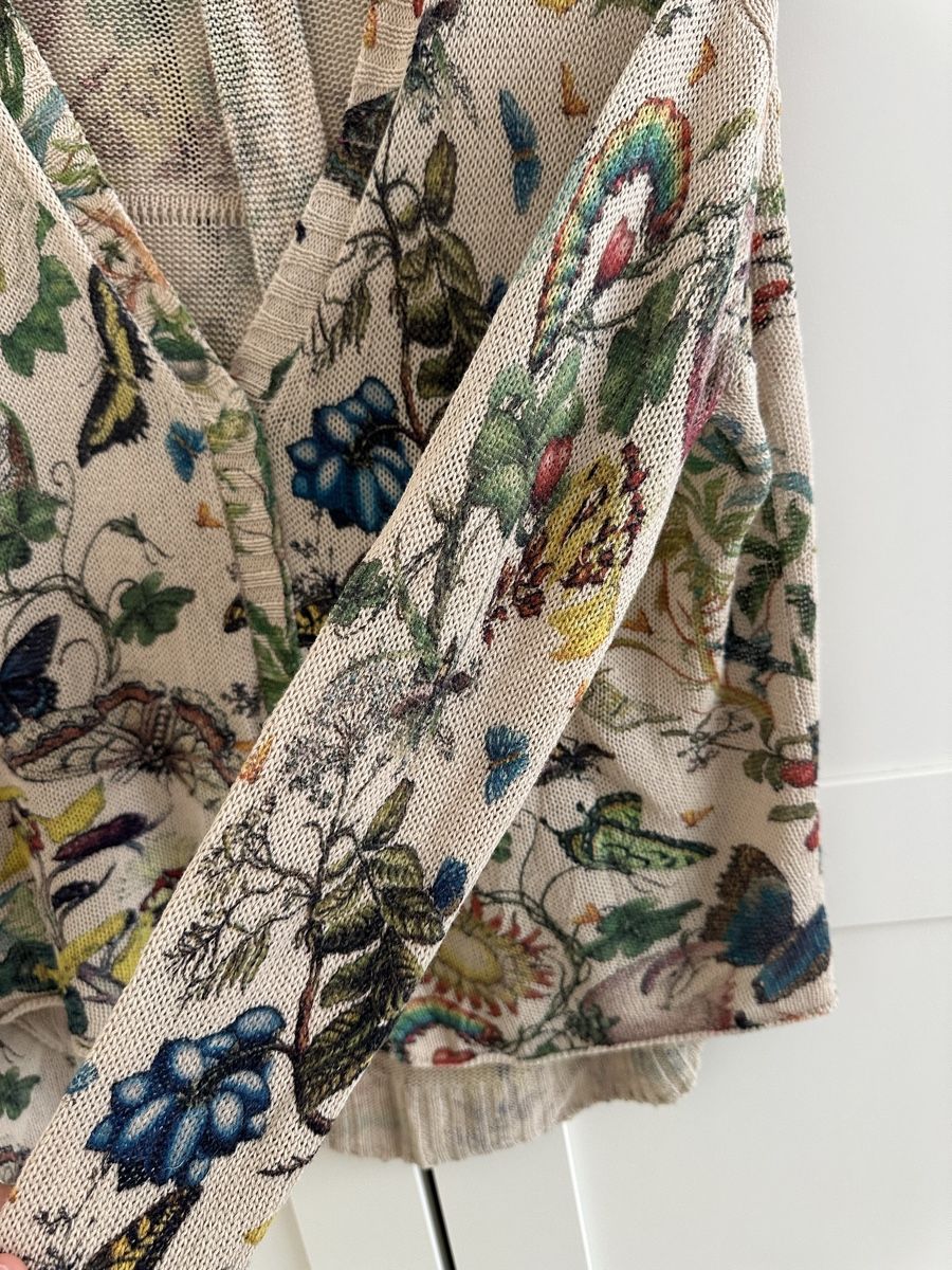 Giacche: Cardigan / Strickjacke mit Blumenmuster S – Usato da Zürich venduto da tmarina 1