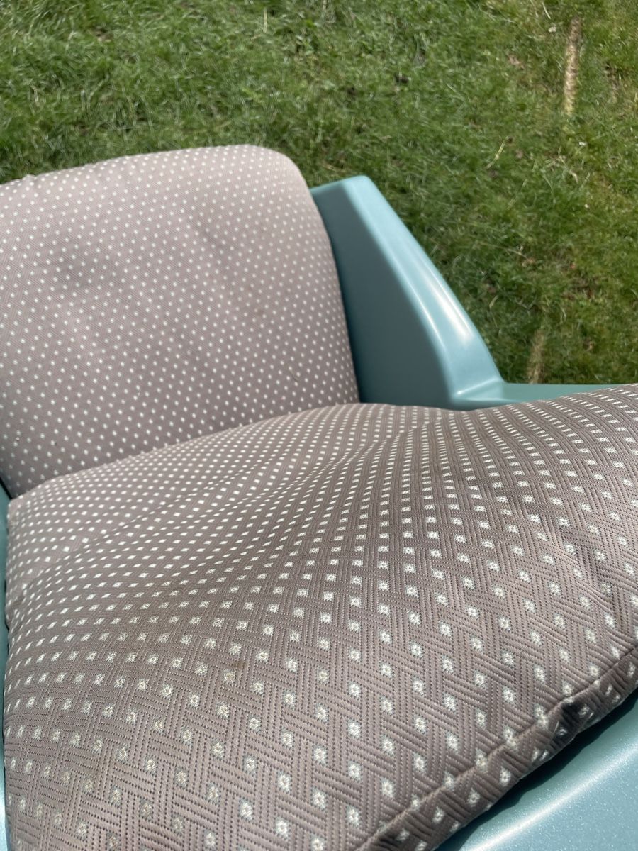 Poltrone: Sessel türkis metallisiert, mit Polster – Usato da Wangen SZ venduto da flowerfly 5