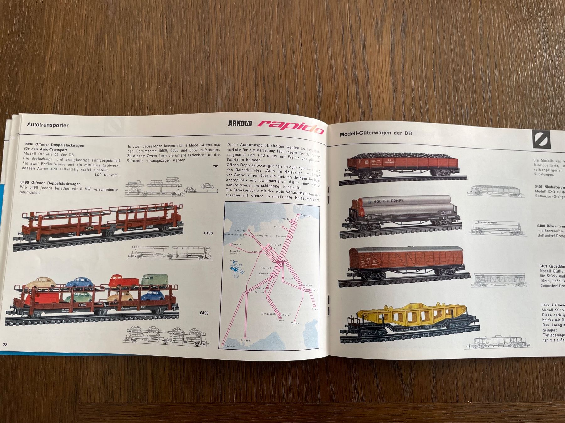 Arnold Modellini di ferrovie: ARNOLD rapido Modellbahn Katalog 1966/67 – Usato da Rorschach venduto da Karotten 3
