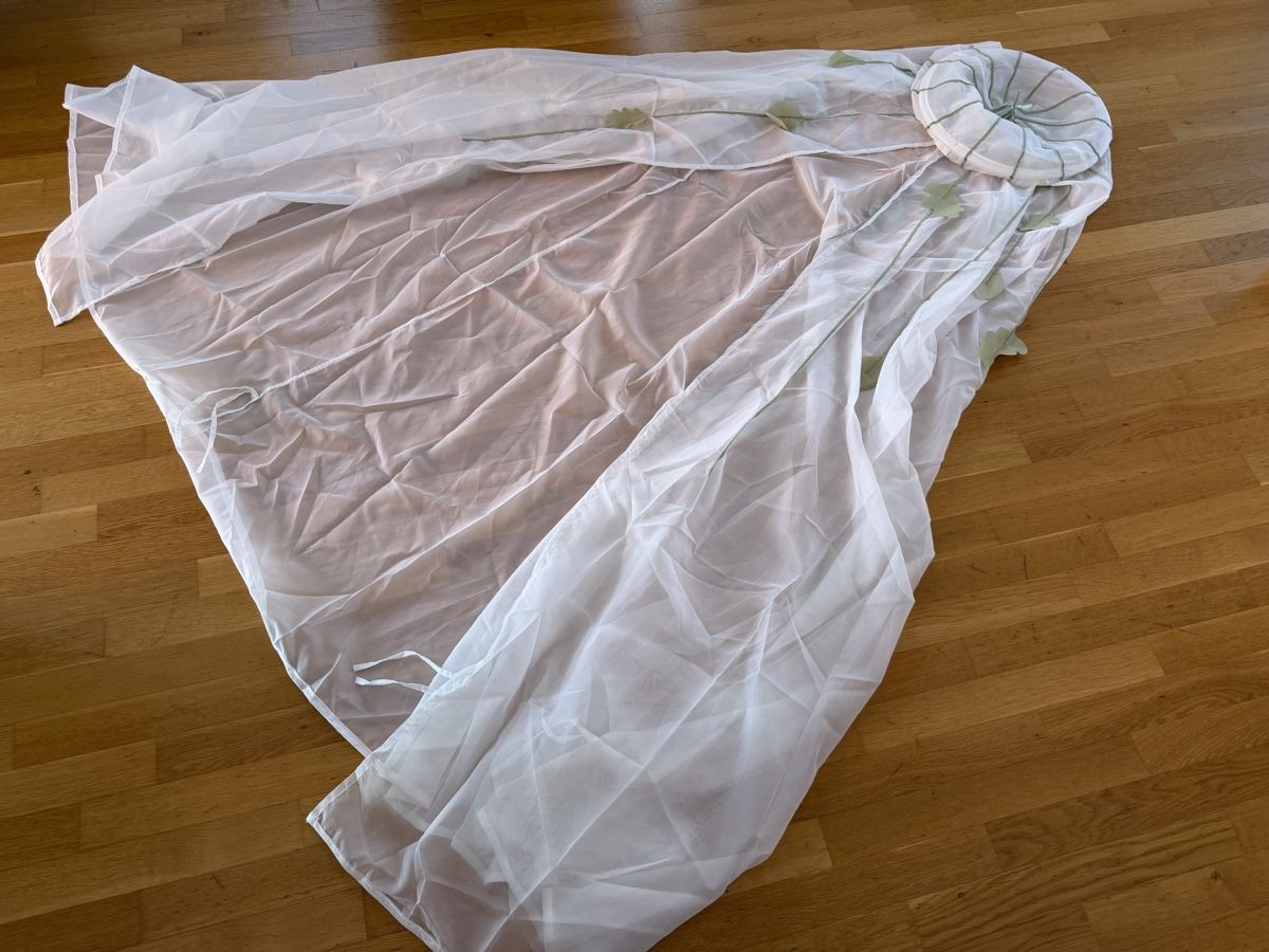 Ikea Alle Dekorationen: IKEA Himmelbett Baldachin Moskitonetz mit Blattdekor – Neu (gemäss Beschreibung) aus Bettlach von Tradenet100