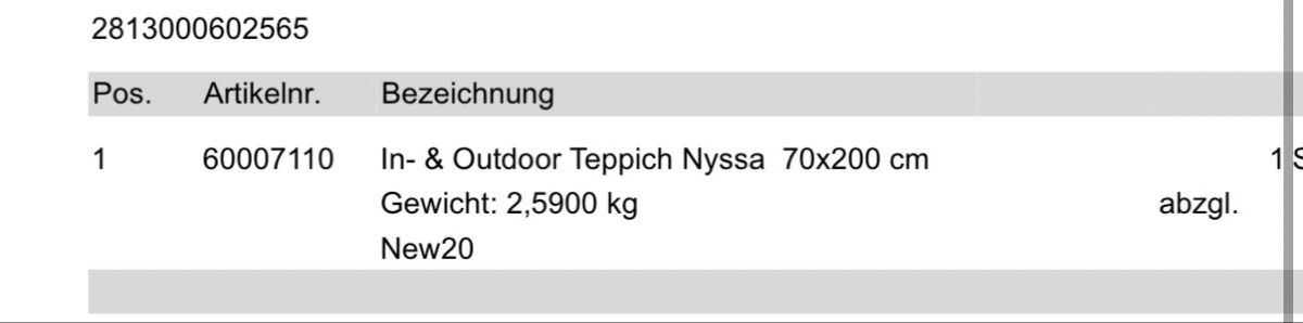 Tappeti: Benuta Teppich NEU 70 x 200cm – Nuovo e nell'imballaggio originale da Pontresina venduto da Dolly14 2