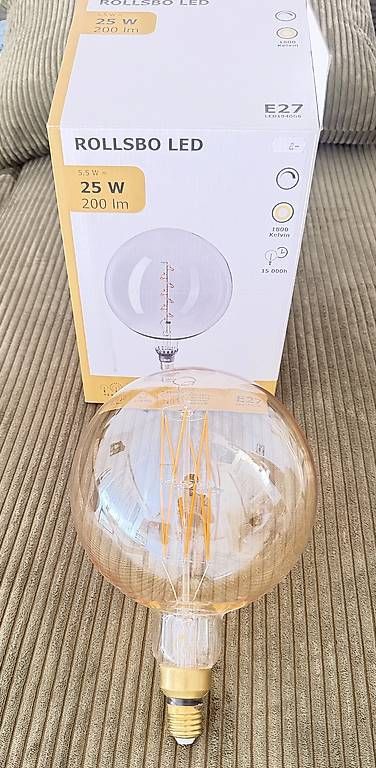 Lampade: Grosse LED E27 Globe Lampe 200 mm – Usato da Romanshorn venduto da Domuz-Handel 3