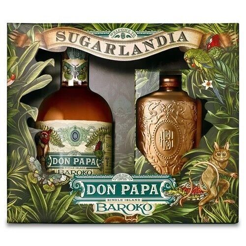 Don Papa Bevande alcoliche: Don papa Baroko + flask – Nuovo e nell'imballaggio originale da Le Locle venduto da drinkshop