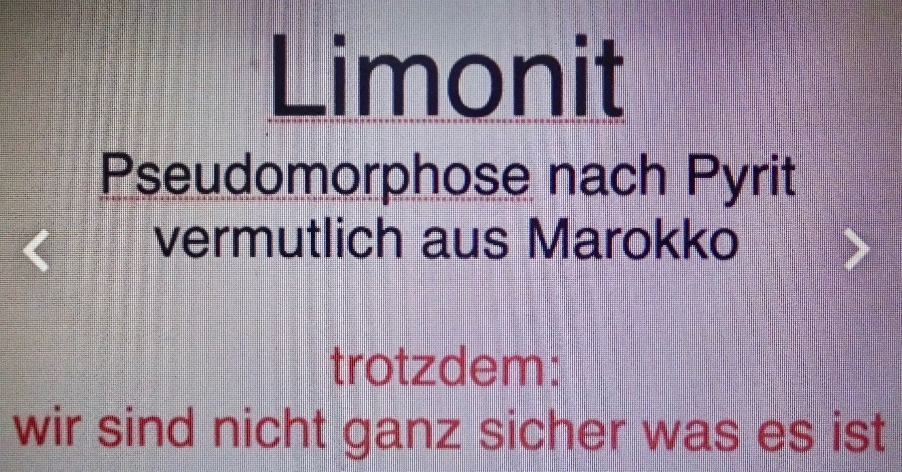 Minerali & Pietre curative: Limonites   Pyrit  top.  interessante Geschenk Idee – Nuovo e nell'imballaggio originale da Leuggern venduto da gemshow 5