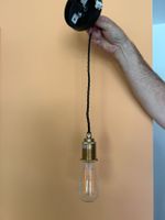 Hängeleuchte mit E27 Fassung und Edison Leuchtmittel