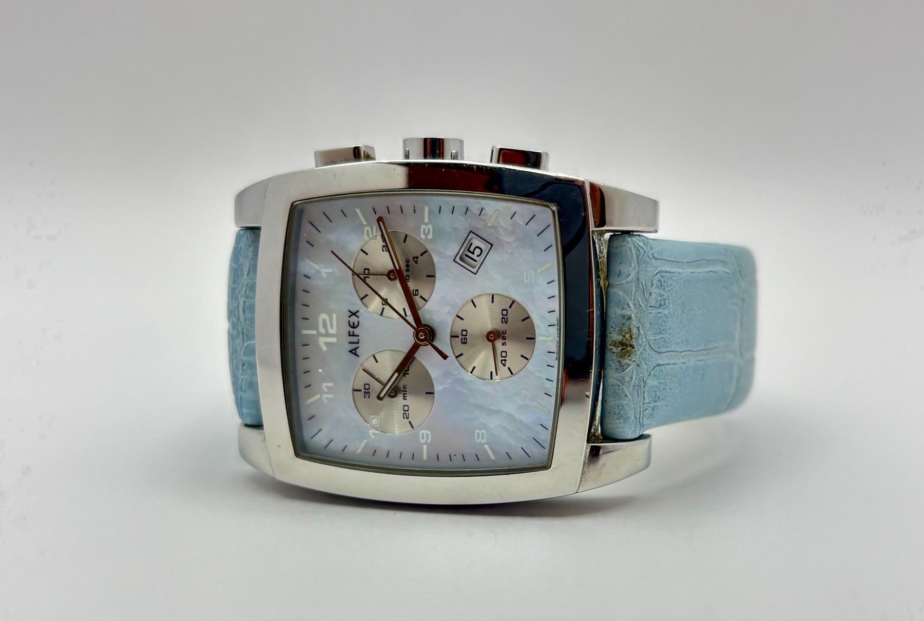 Alfex Uhren: ALFEX CHRONOGRAPH DAMENUHR – Gebraucht aus Rorschach von ZeitWerk.10