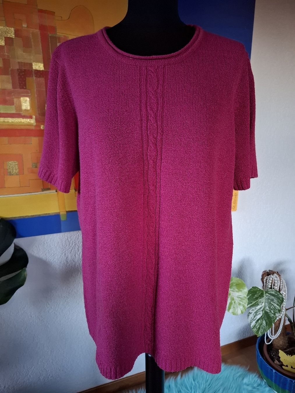 Maglioni & Felpe: Strick Pullover Gr. 44 Beere Rosa weich & dehnbar 71 sommer – Usato da Vinelz venduto da sonnenmond77 1