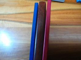 3 leere Einsteckalben, guter gebrauchter Zustand, 4erblocks