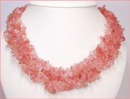 ♛ Wunderschönes CHERRYQUARZ - Collier