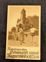 Ansichtskarte Schwingfest Rapperswil 1927 gelaufen