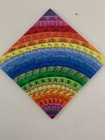 Rainbow Mandala Acrylbild **Unikat**