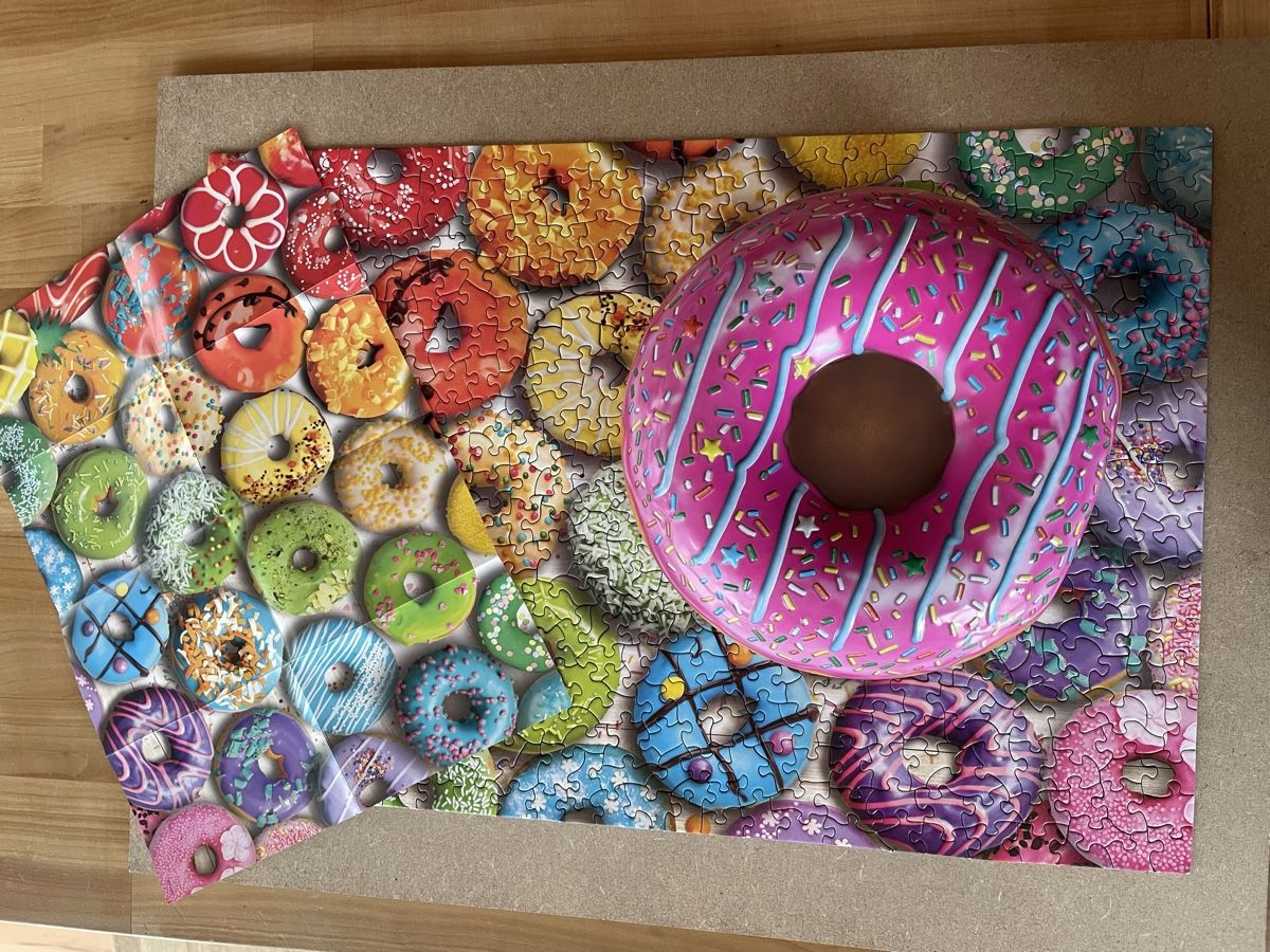 Puzzle: Puzzle Donut Rainbow / 550 Teile – Usato da Rümlang venduto da baselsale1 1