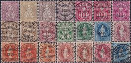 1860-1910, Qualitäts-Sammlung mit Vollstempel, Stehende +ZIF