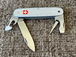 Altes Militärmesser VICTORINOX Alox Silber 1980